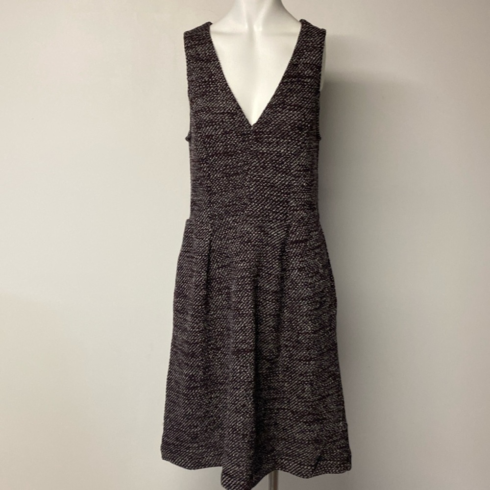 Madewell Black A-line Sleeveless Midi Dress